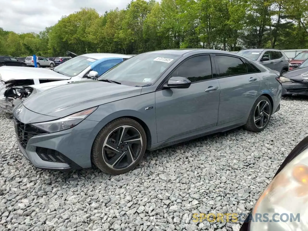 1 Photograph of a damaged car KMHLR4AF5NU230965 HYUNDAI ELANTRA 2022