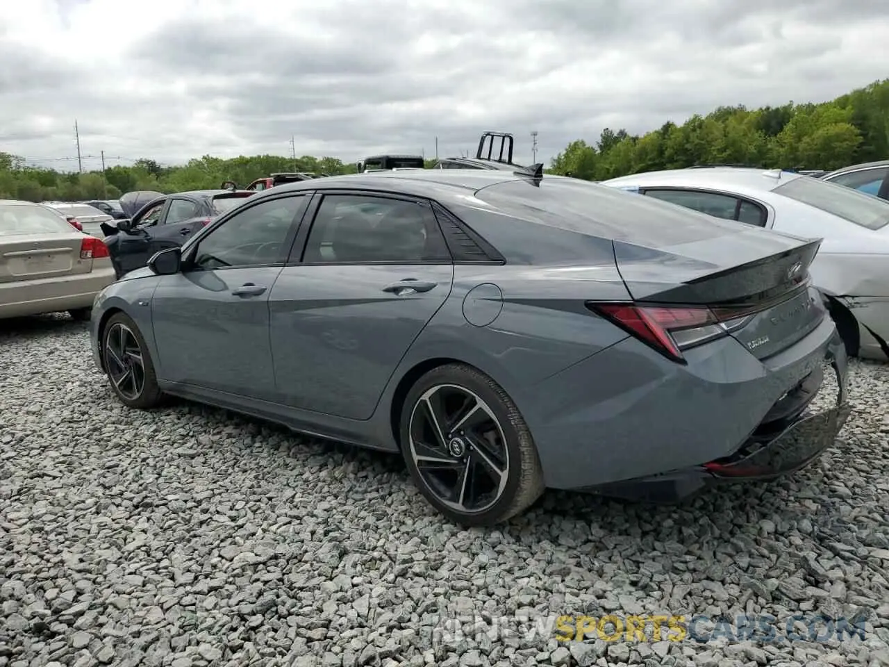 2 Photograph of a damaged car KMHLR4AF5NU230965 HYUNDAI ELANTRA 2022