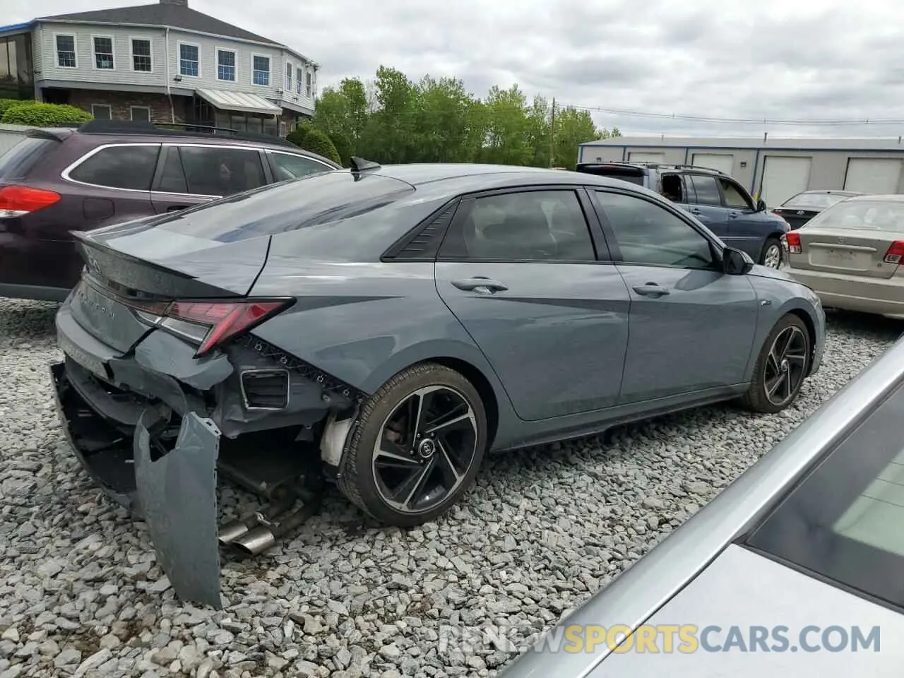 3 Photograph of a damaged car KMHLR4AF5NU230965 HYUNDAI ELANTRA 2022