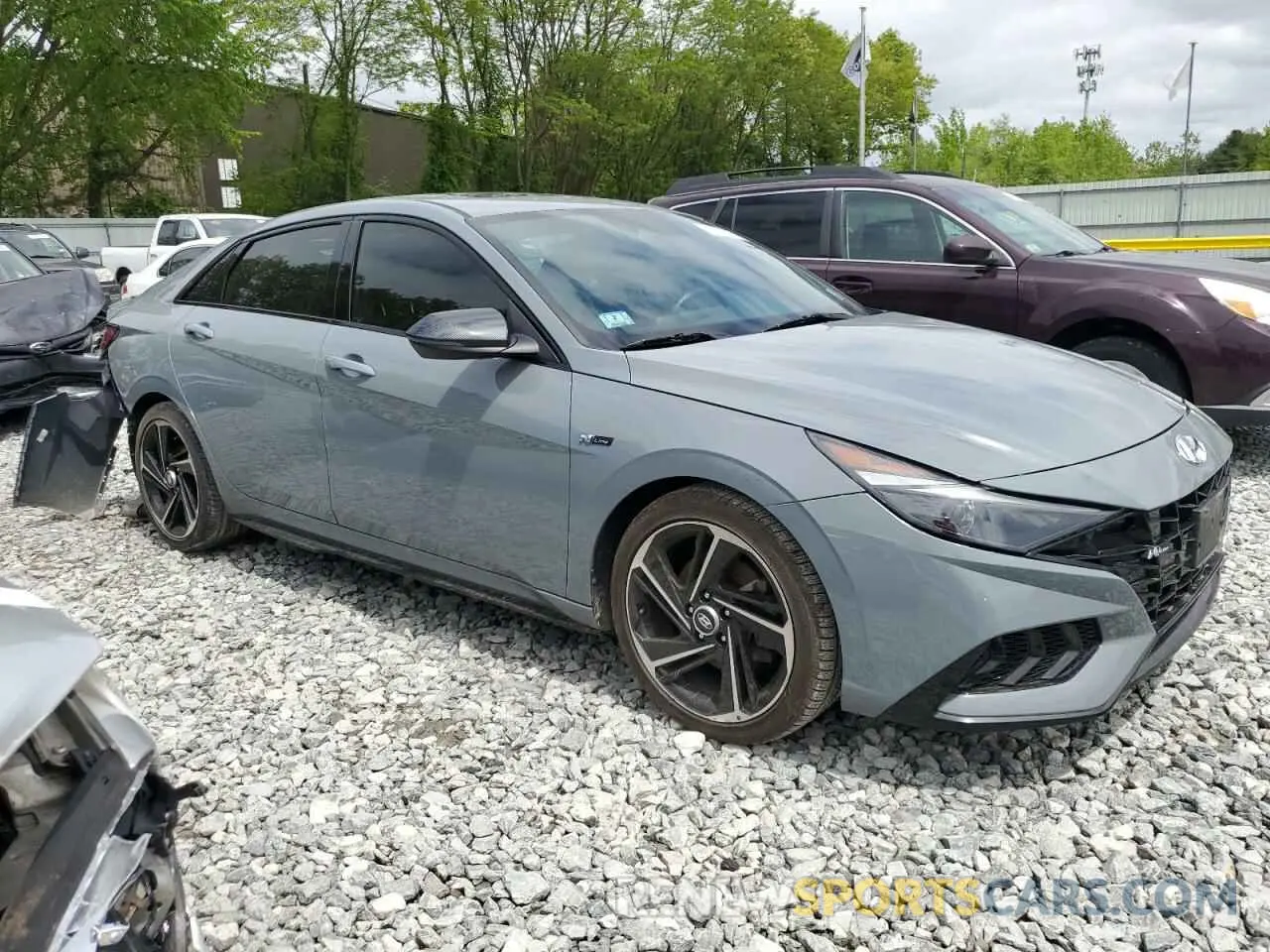 4 Photograph of a damaged car KMHLR4AF5NU230965 HYUNDAI ELANTRA 2022