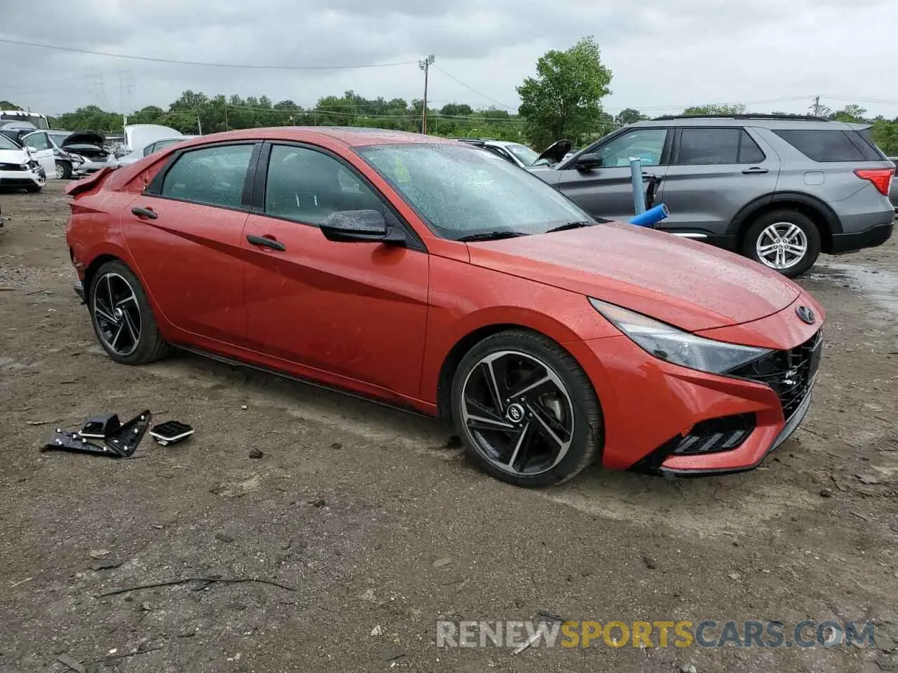4 Photograph of a damaged car KMHLR4AF7NU244396 HYUNDAI ELANTRA 2022