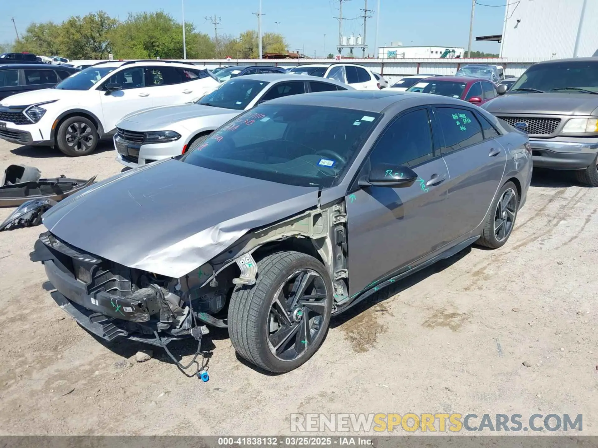 2 Photograph of a damaged car KMHLR4AF7NU346961 HYUNDAI ELANTRA 2022