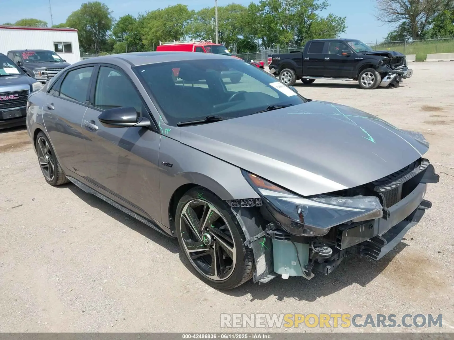 1 Photograph of a damaged car KMHLR4AF8NU331644 HYUNDAI ELANTRA 2022