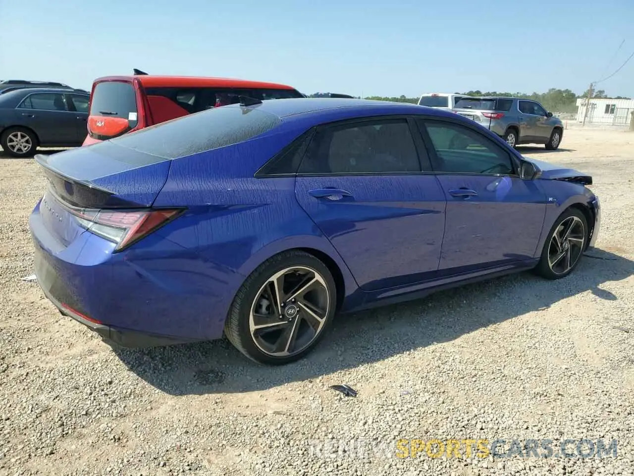 3 Photograph of a damaged car KMHLR4AFXNU236163 HYUNDAI ELANTRA 2022