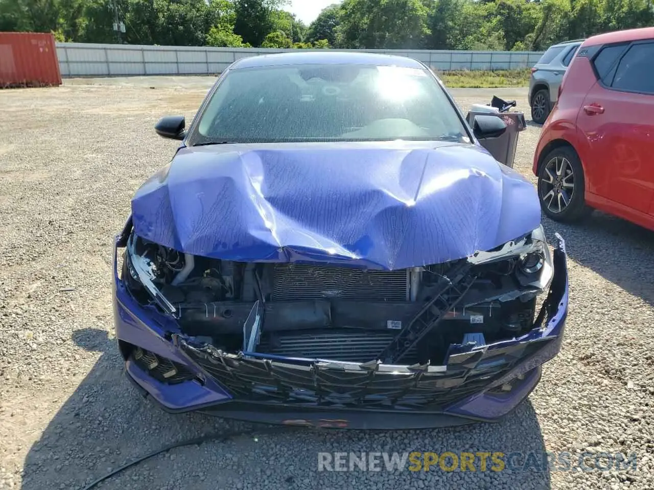 5 Photograph of a damaged car KMHLR4AFXNU236163 HYUNDAI ELANTRA 2022