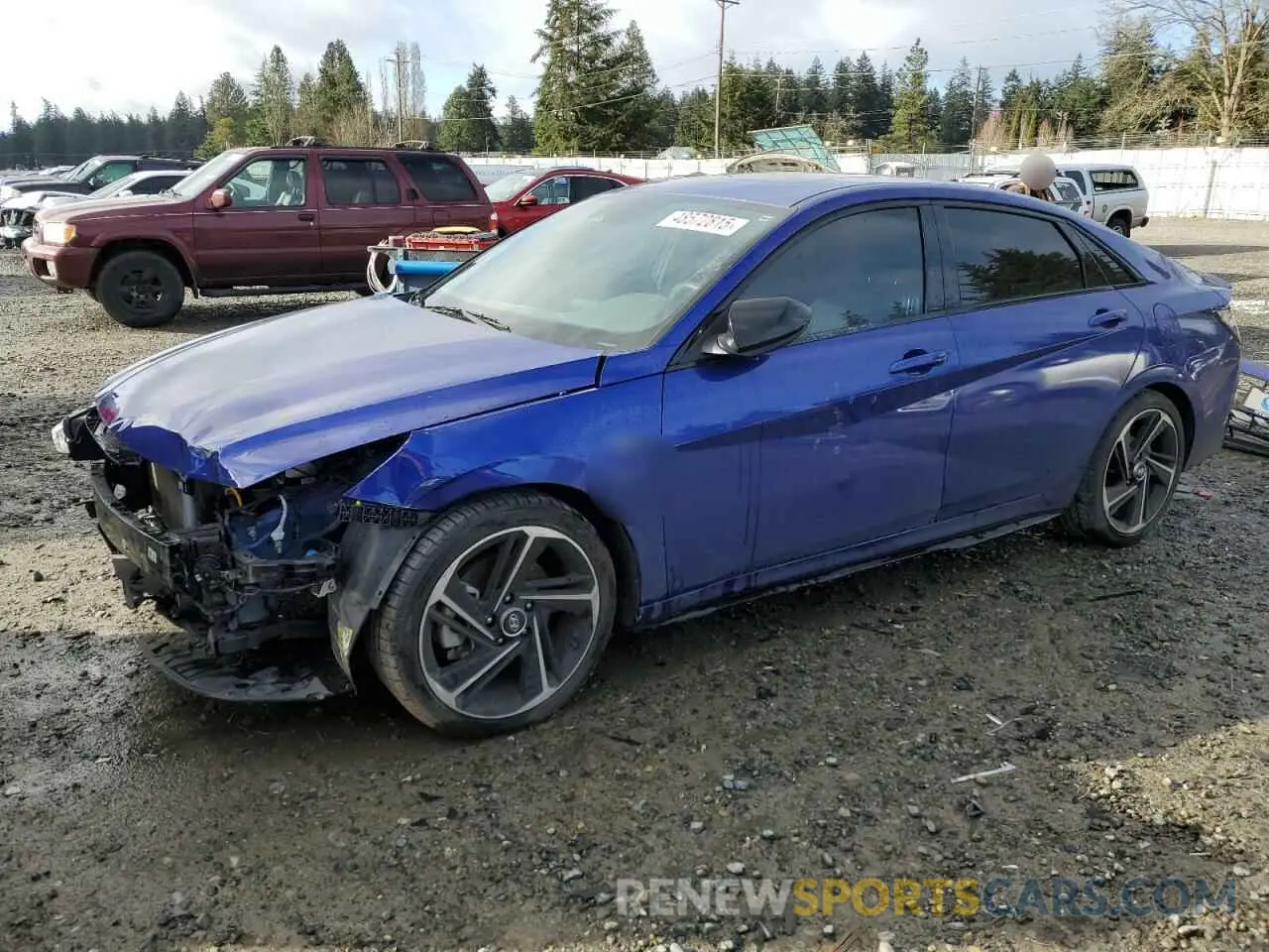 1 Photograph of a damaged car KMHLR4AFXNU241122 HYUNDAI ELANTRA 2022