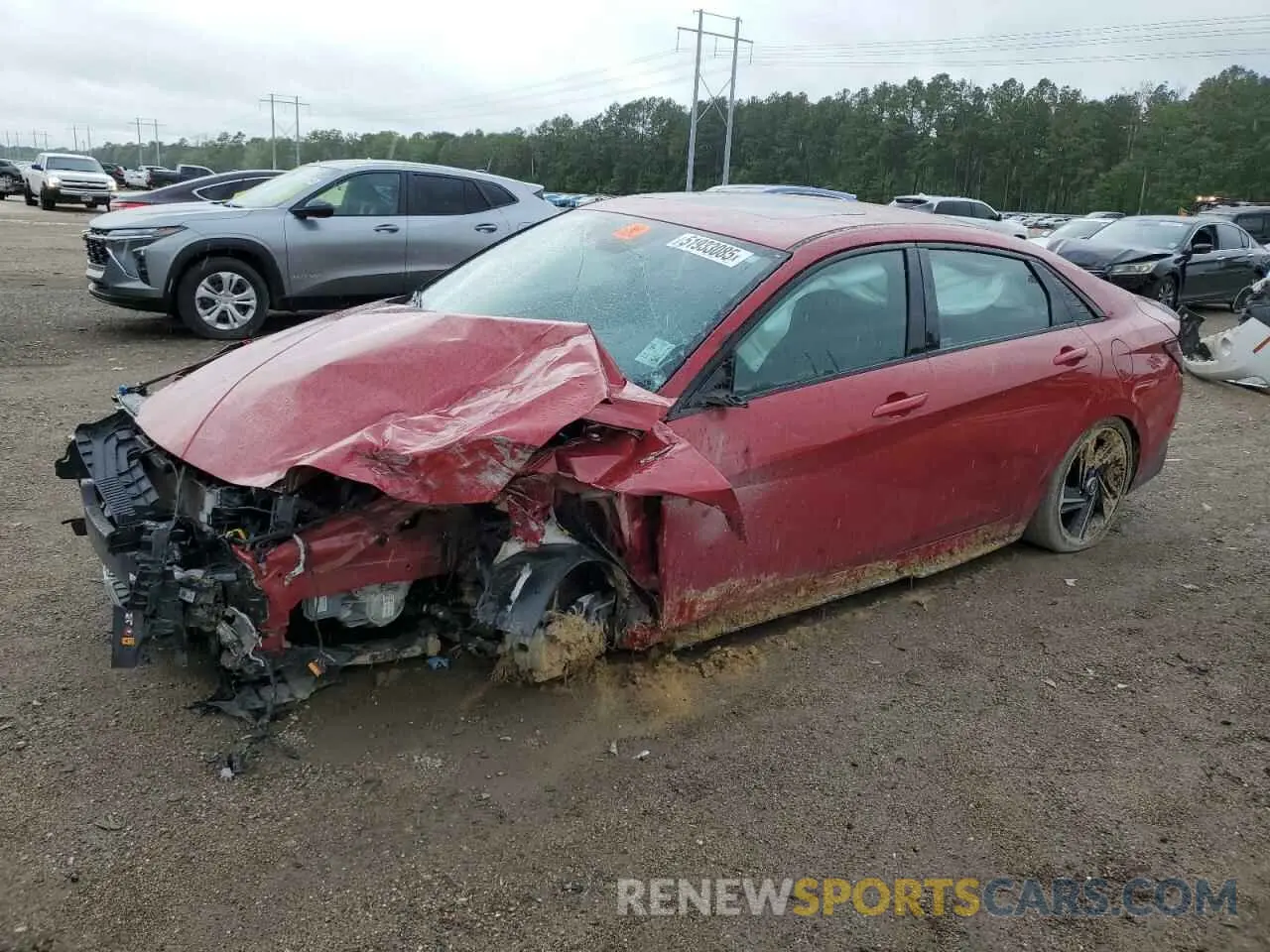 1 Photograph of a damaged car KMHLR4AFXNU305269 HYUNDAI ELANTRA 2022