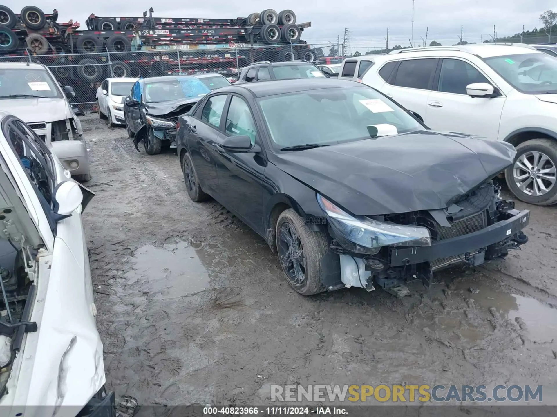 1 Photograph of a damaged car KMHLS4AG3NU313050 HYUNDAI ELANTRA 2022
