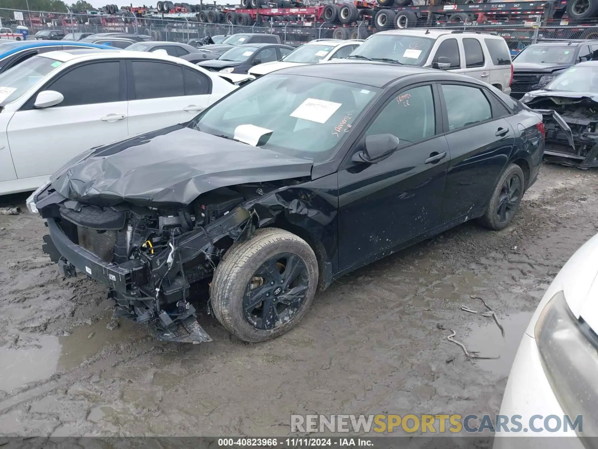 2 Photograph of a damaged car KMHLS4AG3NU313050 HYUNDAI ELANTRA 2022
