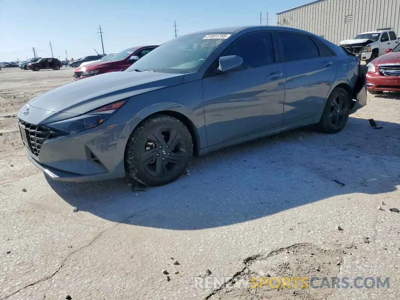 1 Photograph of a damaged car KMHLS4AG4NU217170 HYUNDAI ELANTRA 2022