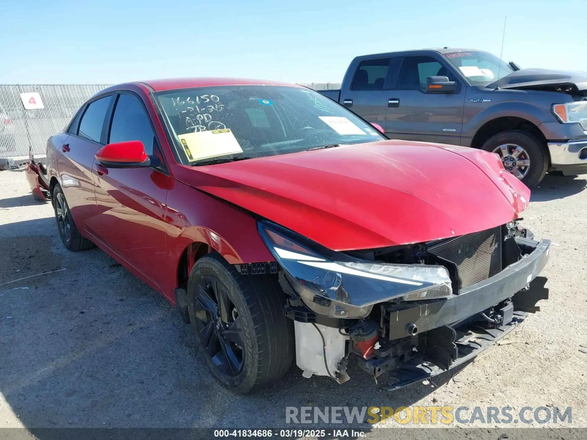 1 Photograph of a damaged car KMHLS4AG6NU337004 HYUNDAI ELANTRA 2022