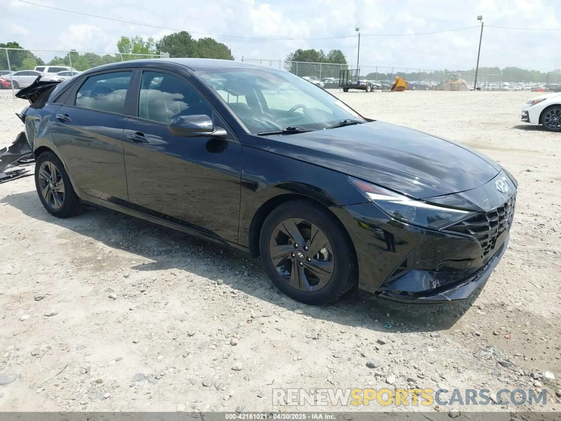1 Photograph of a damaged car KMHLS4AG7NU217468 HYUNDAI ELANTRA 2022