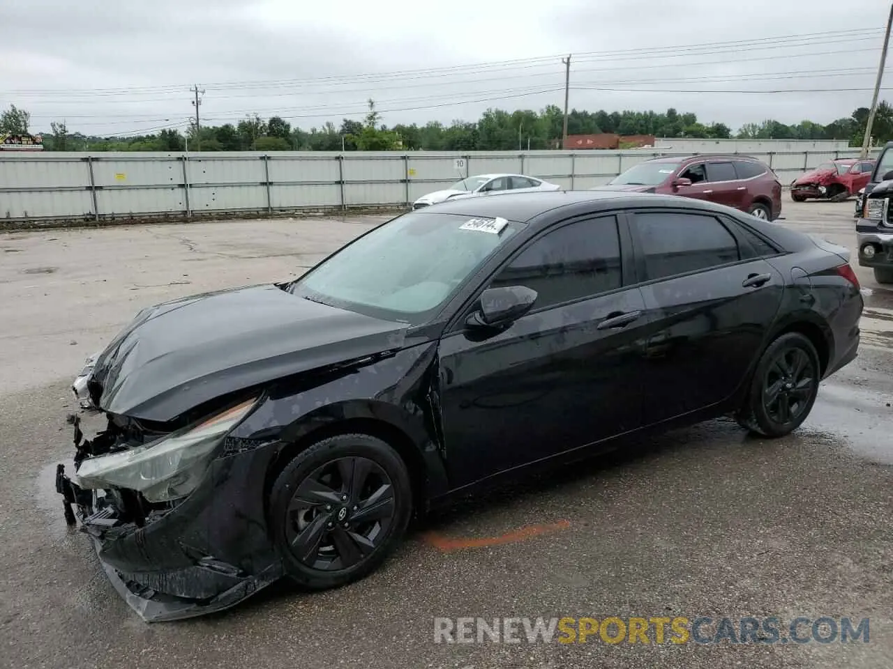 1 Photograph of a damaged car KMHLS4AG7NU253516 HYUNDAI ELANTRA 2022