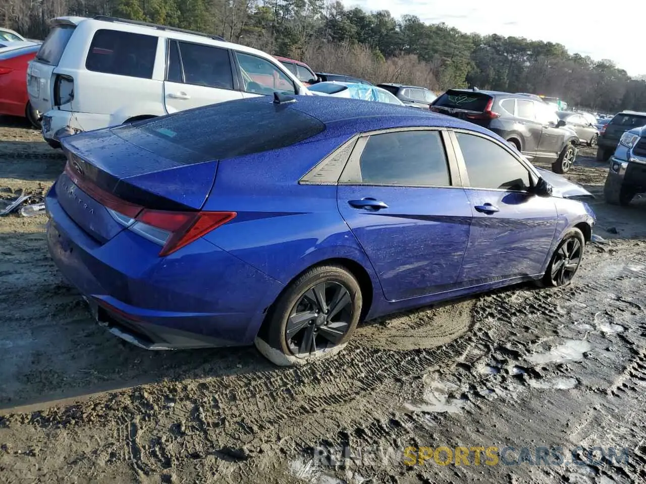 3 Photograph of a damaged car KMHLS4AG7NU282904 HYUNDAI ELANTRA 2022