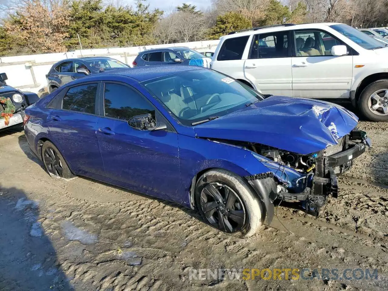4 Photograph of a damaged car KMHLS4AG7NU282904 HYUNDAI ELANTRA 2022