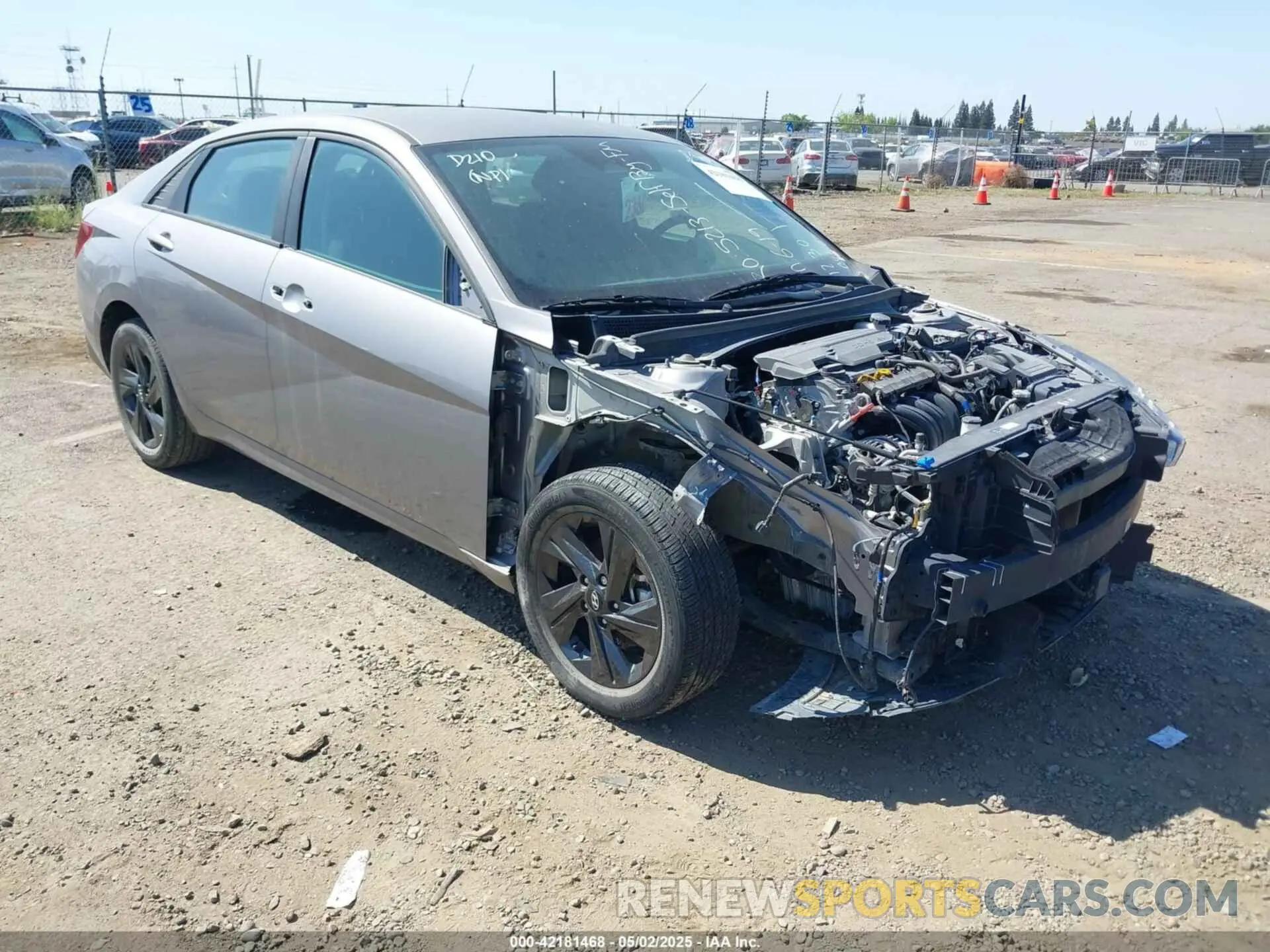 1 Photograph of a damaged car KMHLS4AG8NU281907 HYUNDAI ELANTRA 2022