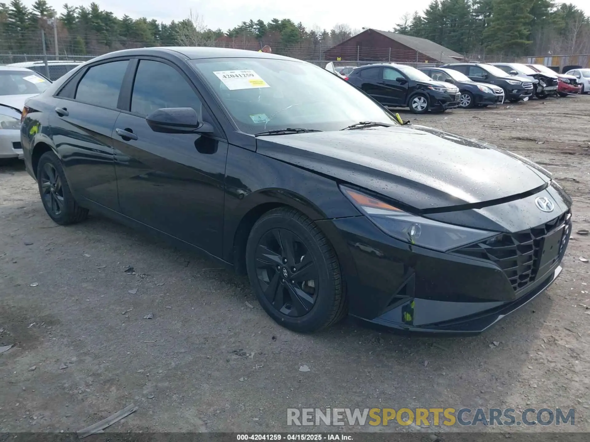 1 Photograph of a damaged car KMHLS4AG8NU340311 HYUNDAI ELANTRA 2022