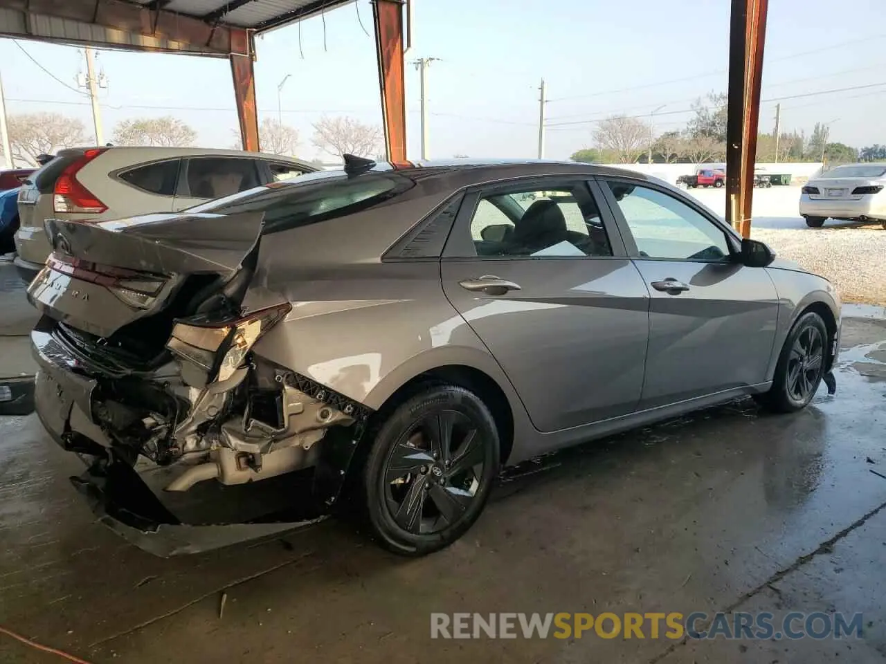 3 Photograph of a damaged car KMHLS4AG9NU367386 HYUNDAI ELANTRA 2022