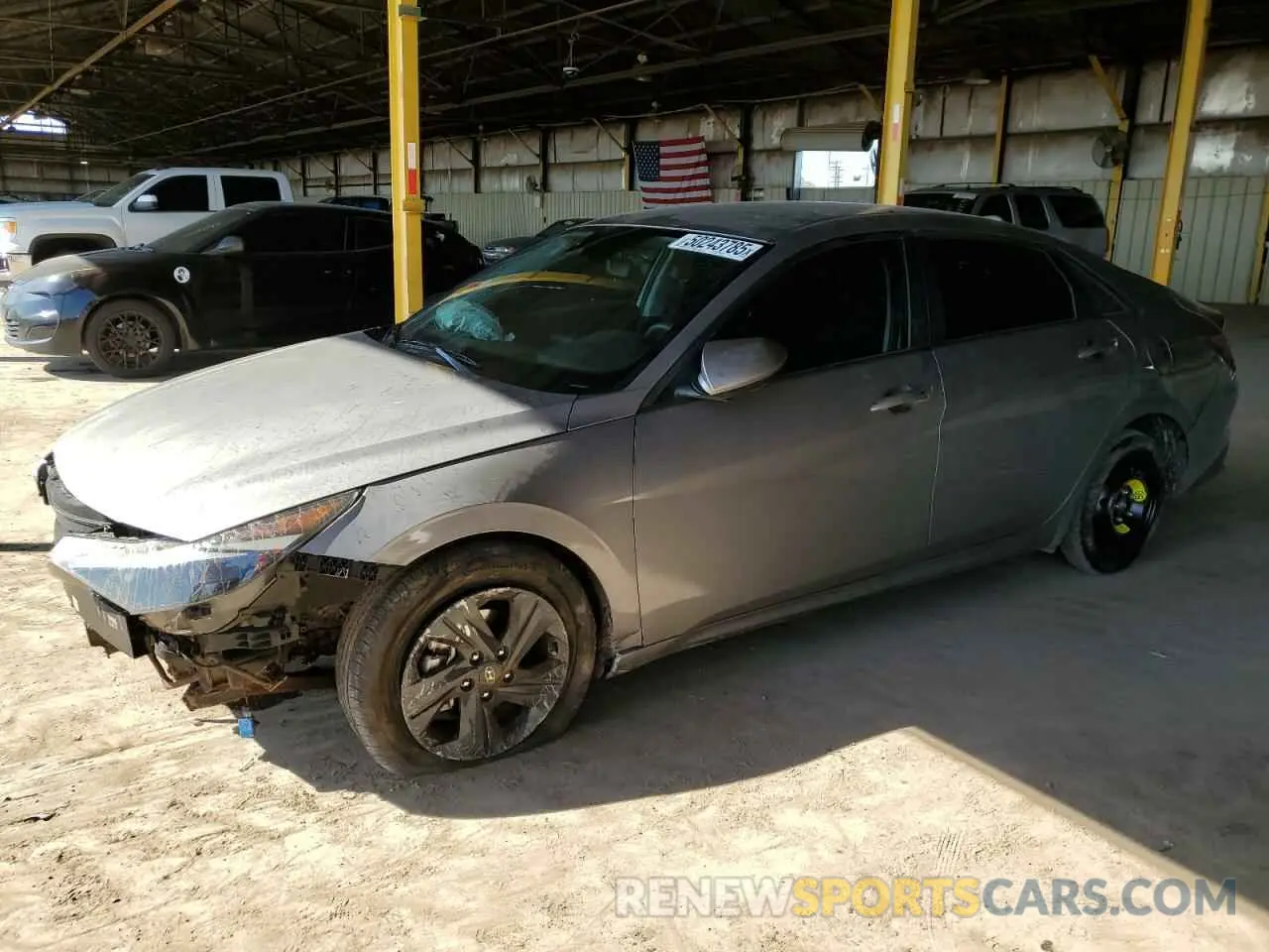 1 Photograph of a damaged car KMHLS4AGXNU287790 HYUNDAI ELANTRA 2022