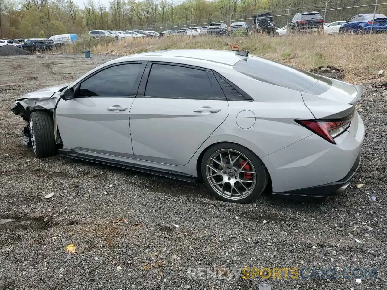 2 Photograph of a damaged car KMHLW4AK4NU001568 HYUNDAI ELANTRA 2022