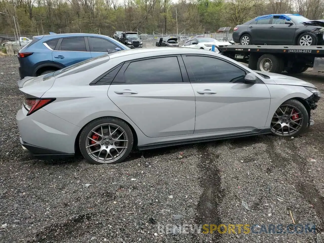 3 Photograph of a damaged car KMHLW4AK4NU001568 HYUNDAI ELANTRA 2022