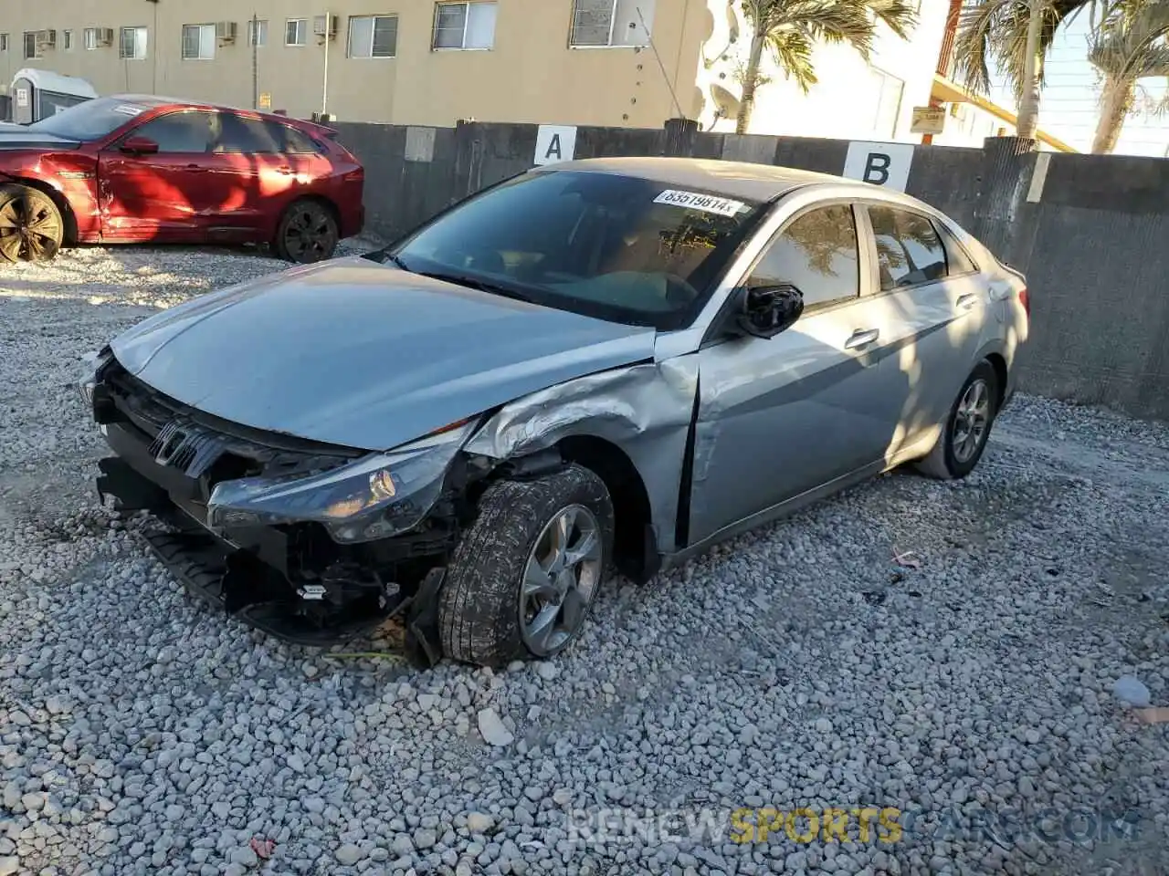 1 Photograph of a damaged car 5NPLL4AG8PH100996 HYUNDAI ELANTRA 2023