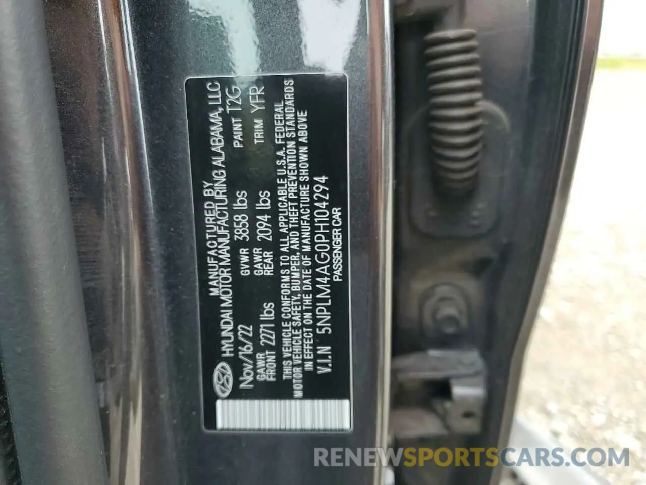 12 Photograph of a damaged car 5NPLM4AG0PH104294 HYUNDAI ELANTRA 2023