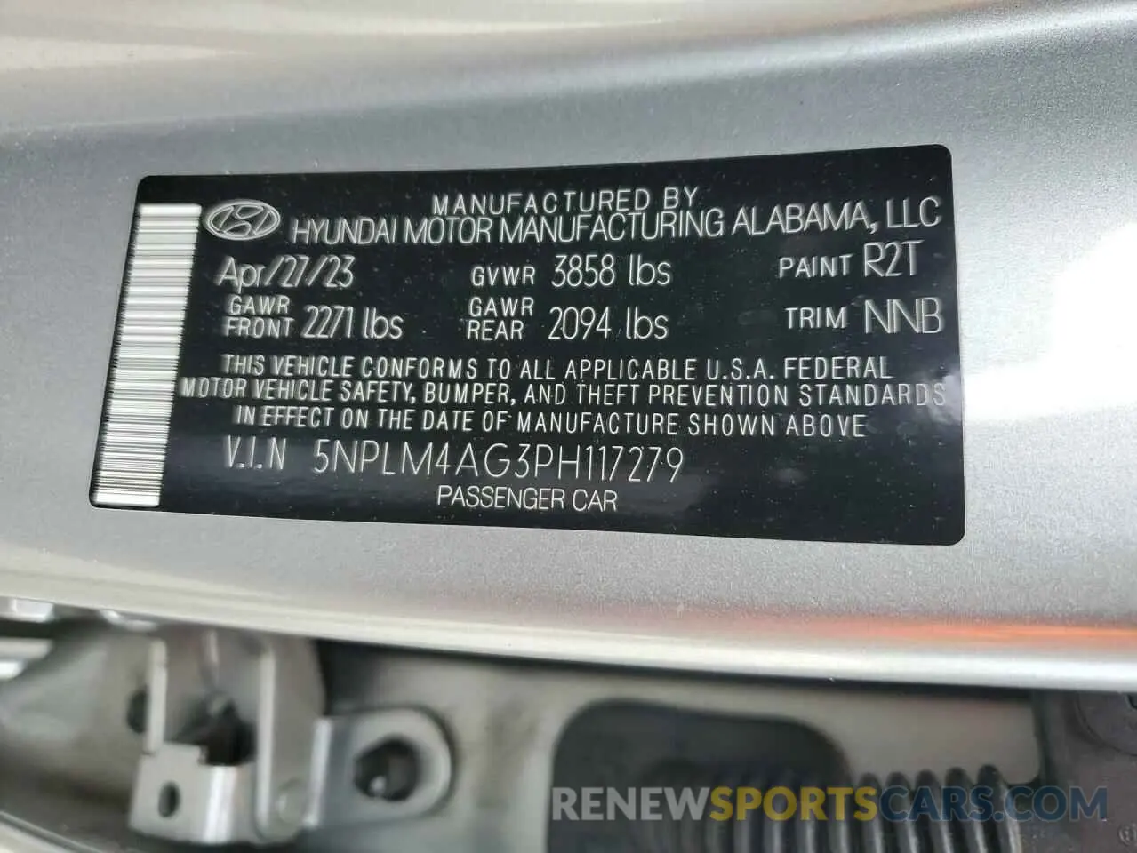12 Photograph of a damaged car 5NPLM4AG3PH117279 HYUNDAI ELANTRA 2023