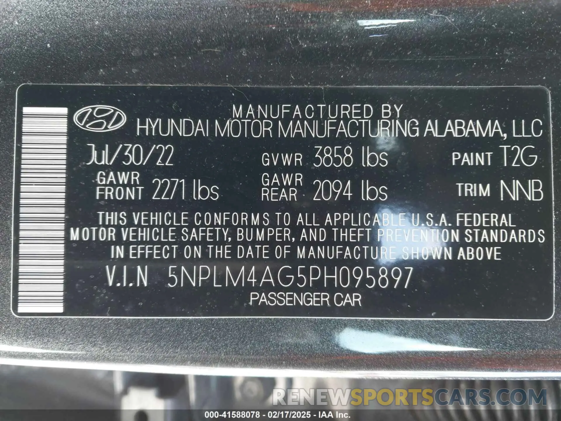 9 Photograph of a damaged car 5NPLM4AG5PH095897 HYUNDAI ELANTRA 2023