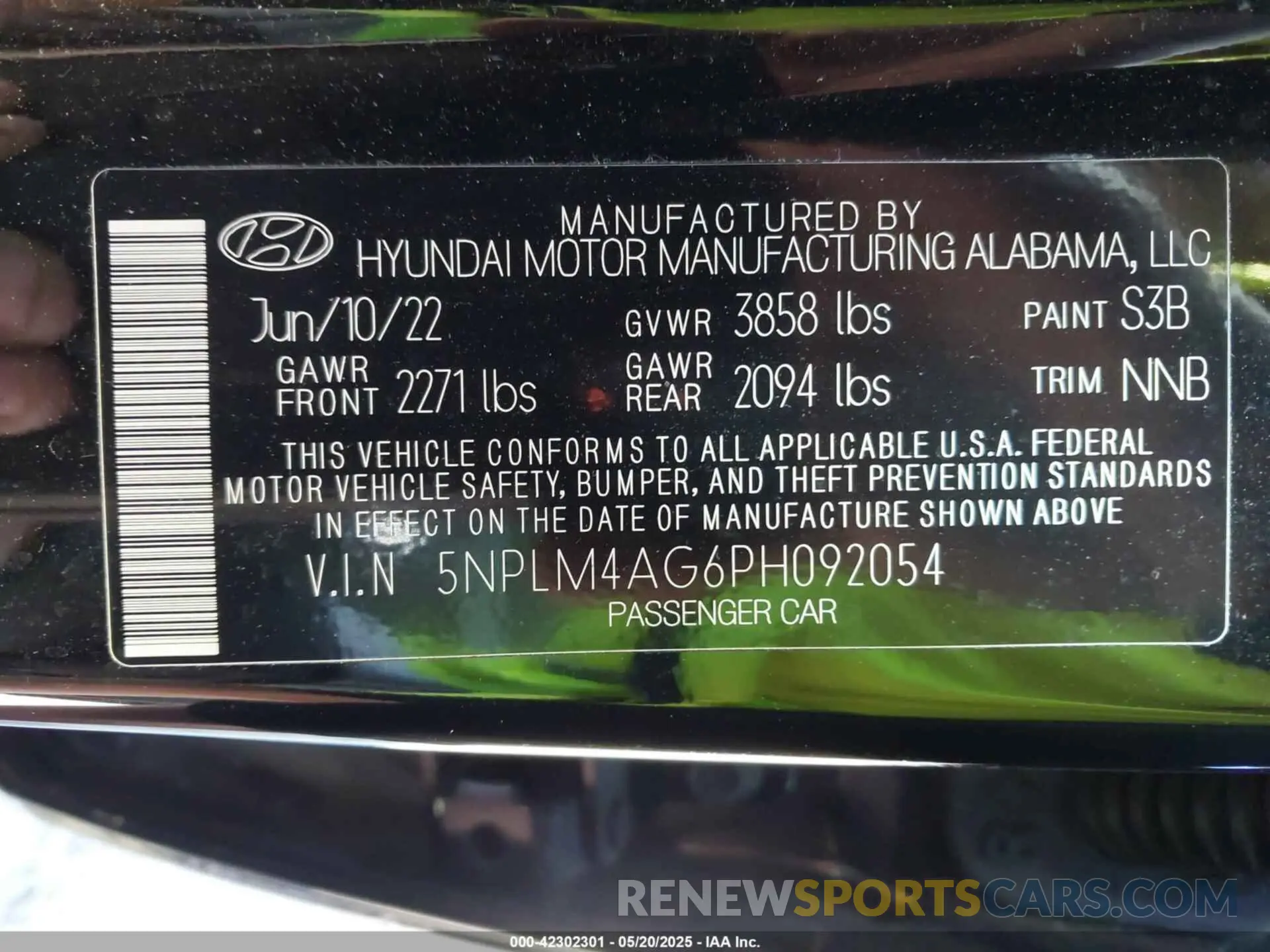 9 Photograph of a damaged car 5NPLM4AG6PH092054 HYUNDAI ELANTRA 2023