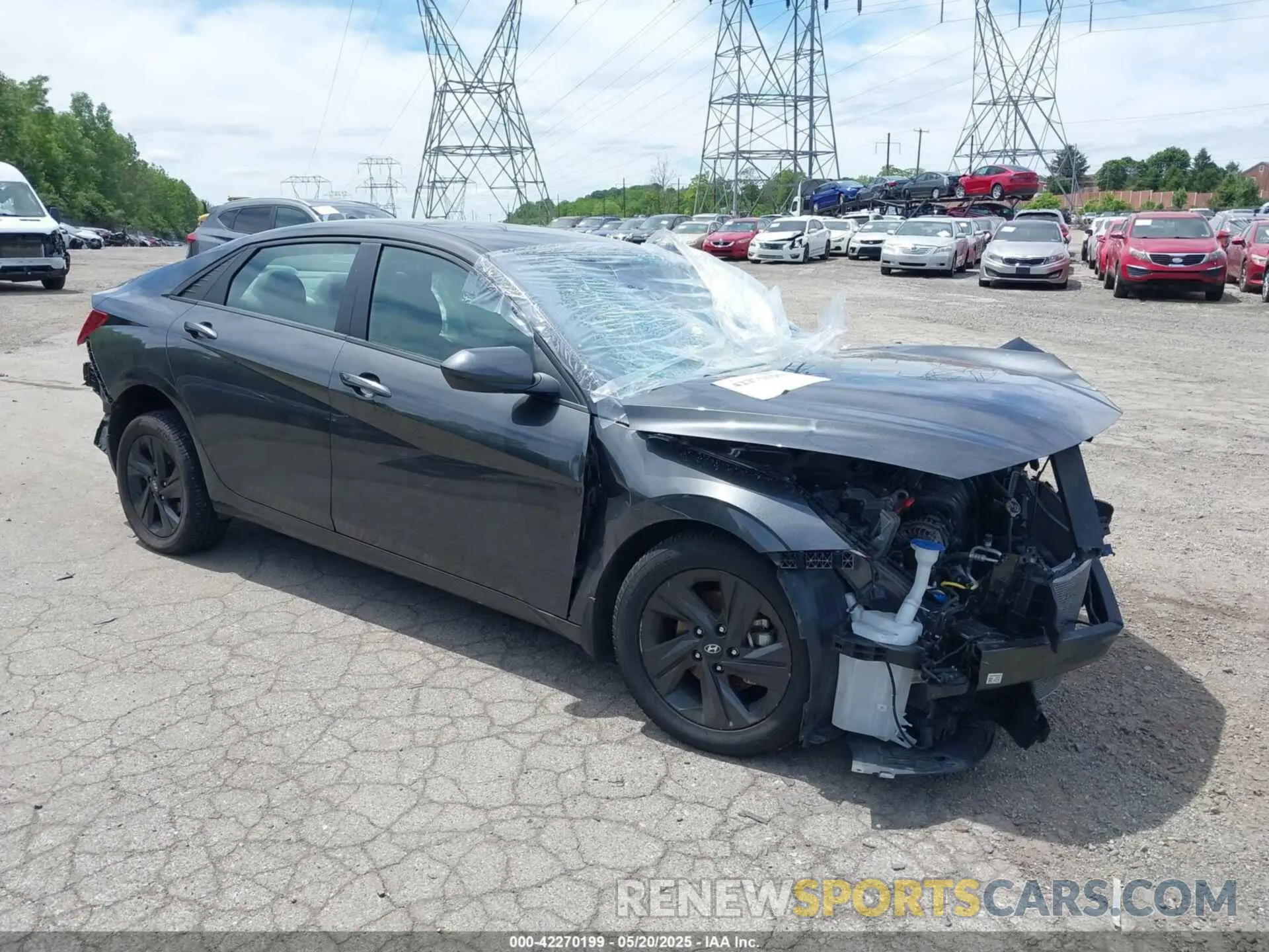 1 Photograph of a damaged car 5NPLM4AG6PH116434 HYUNDAI ELANTRA 2023