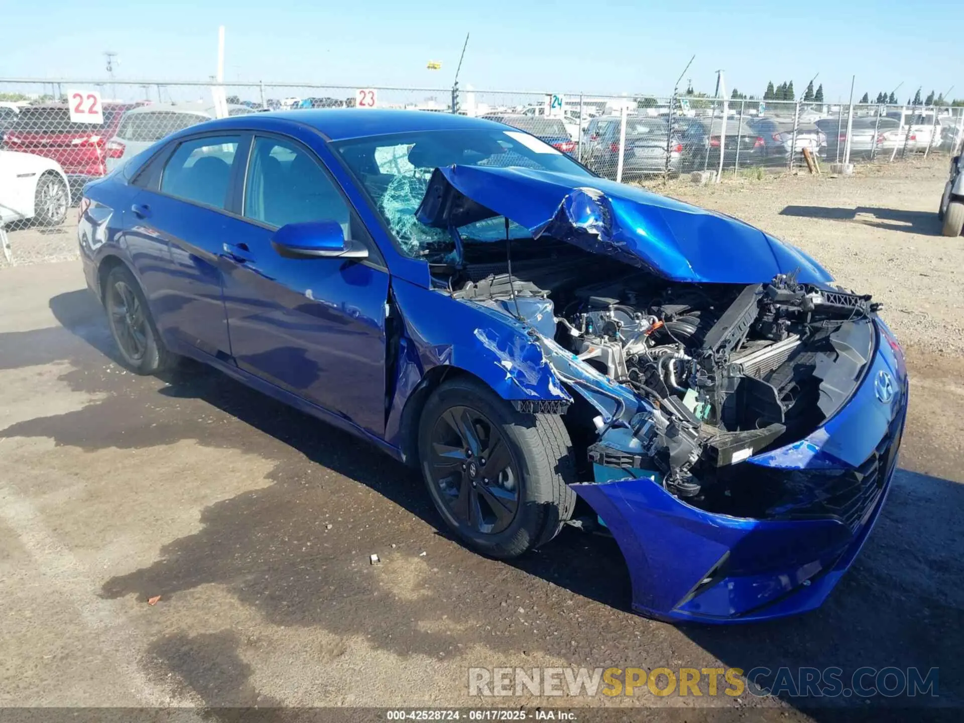 1 Photograph of a damaged car 5NPLM4AG7PH092158 HYUNDAI ELANTRA 2023