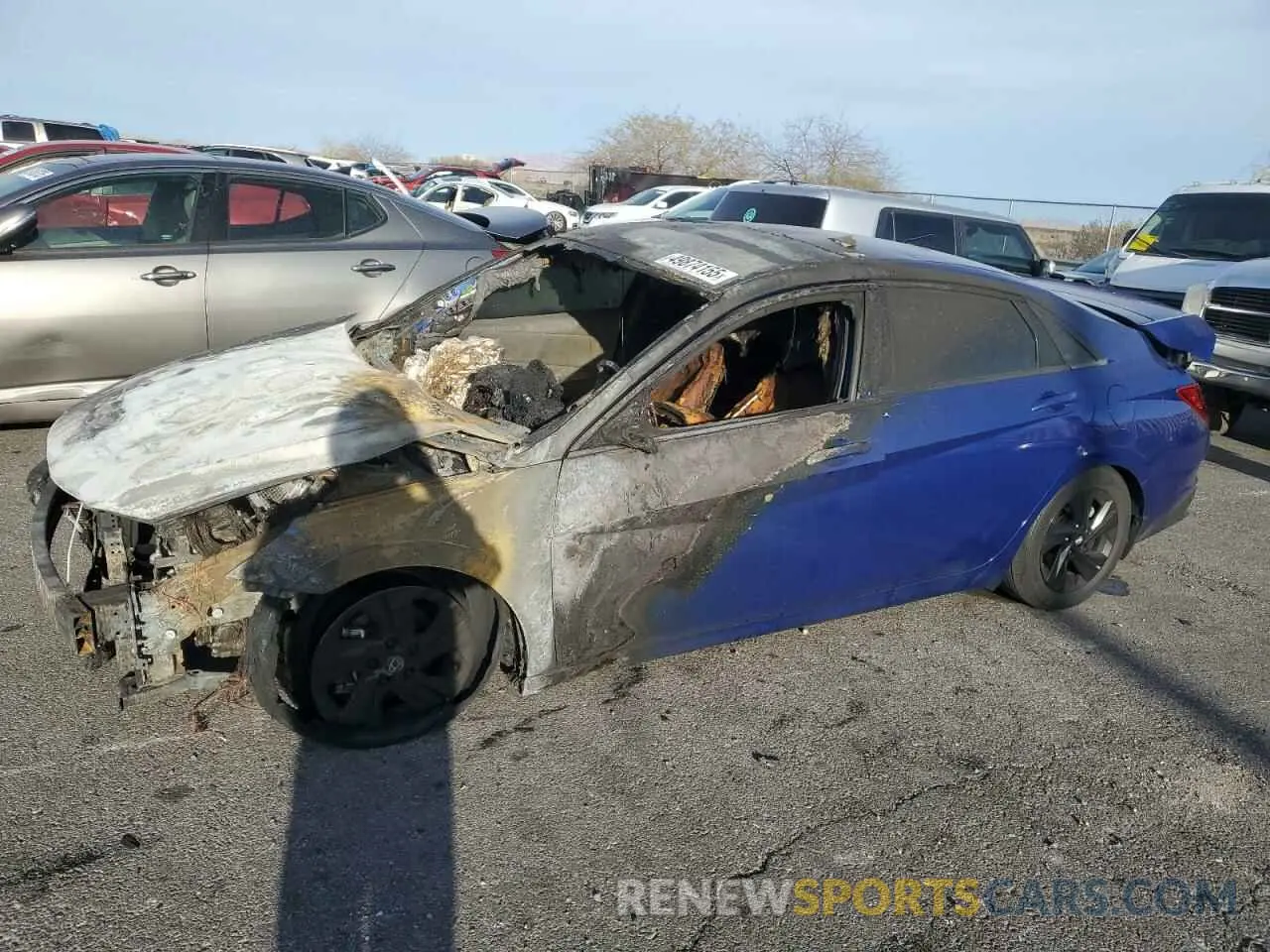 1 Photograph of a damaged car 5NPLM4AG7PH092855 HYUNDAI ELANTRA 2023