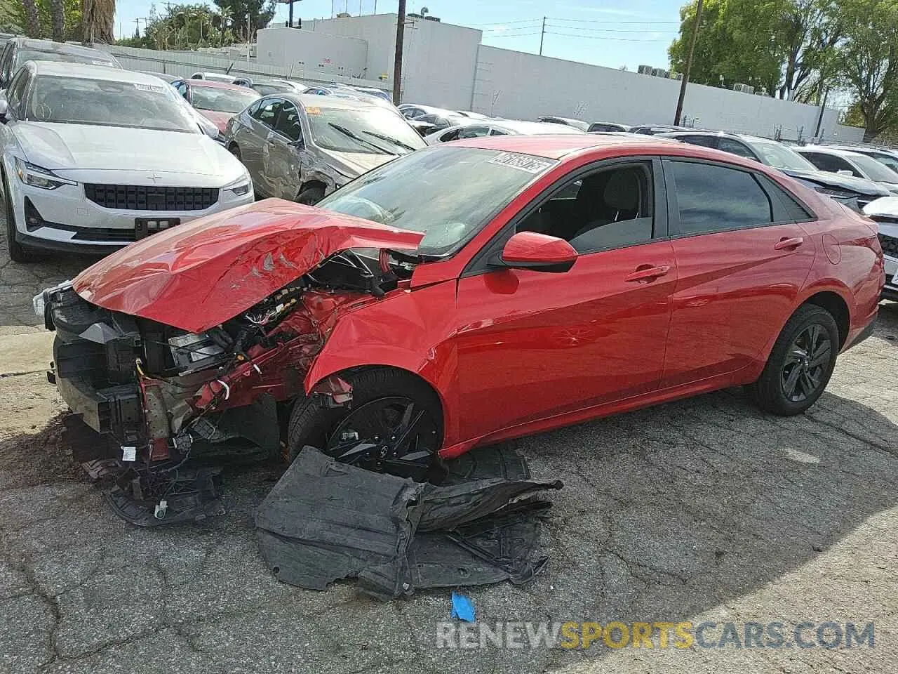 1 Photograph of a damaged car 5NPLM4AG9PH096017 HYUNDAI ELANTRA 2023