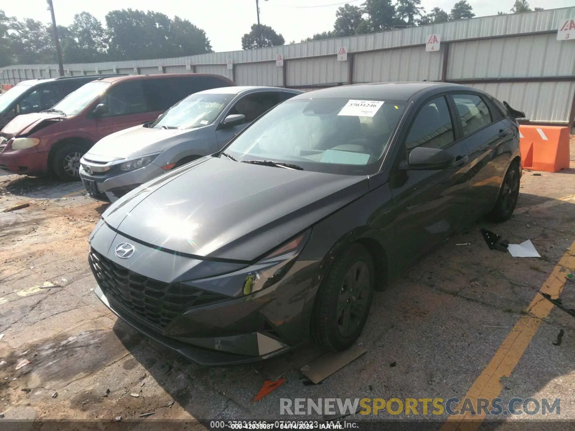 2 Photograph of a damaged car 5NPLM4AG9PH113737 HYUNDAI ELANTRA 2023