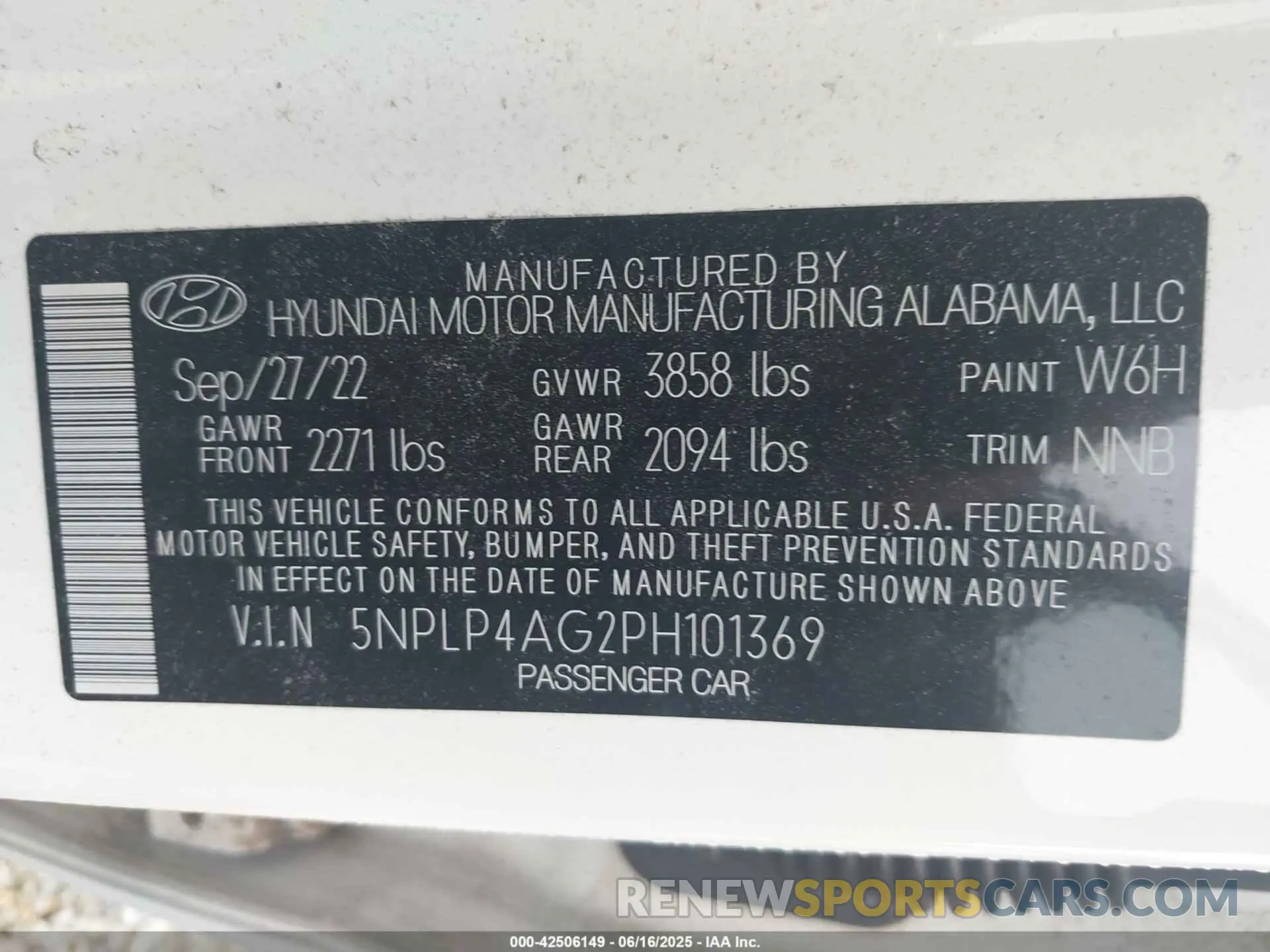 9 Photograph of a damaged car 5NPLP4AG2PH101369 HYUNDAI ELANTRA 2023