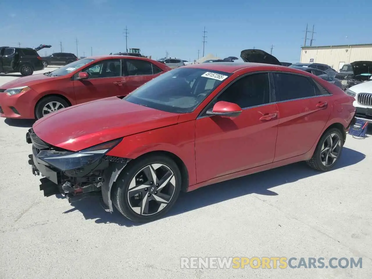 1 Photograph of a damaged car 5NPLP4AG6PH109054 HYUNDAI ELANTRA 2023