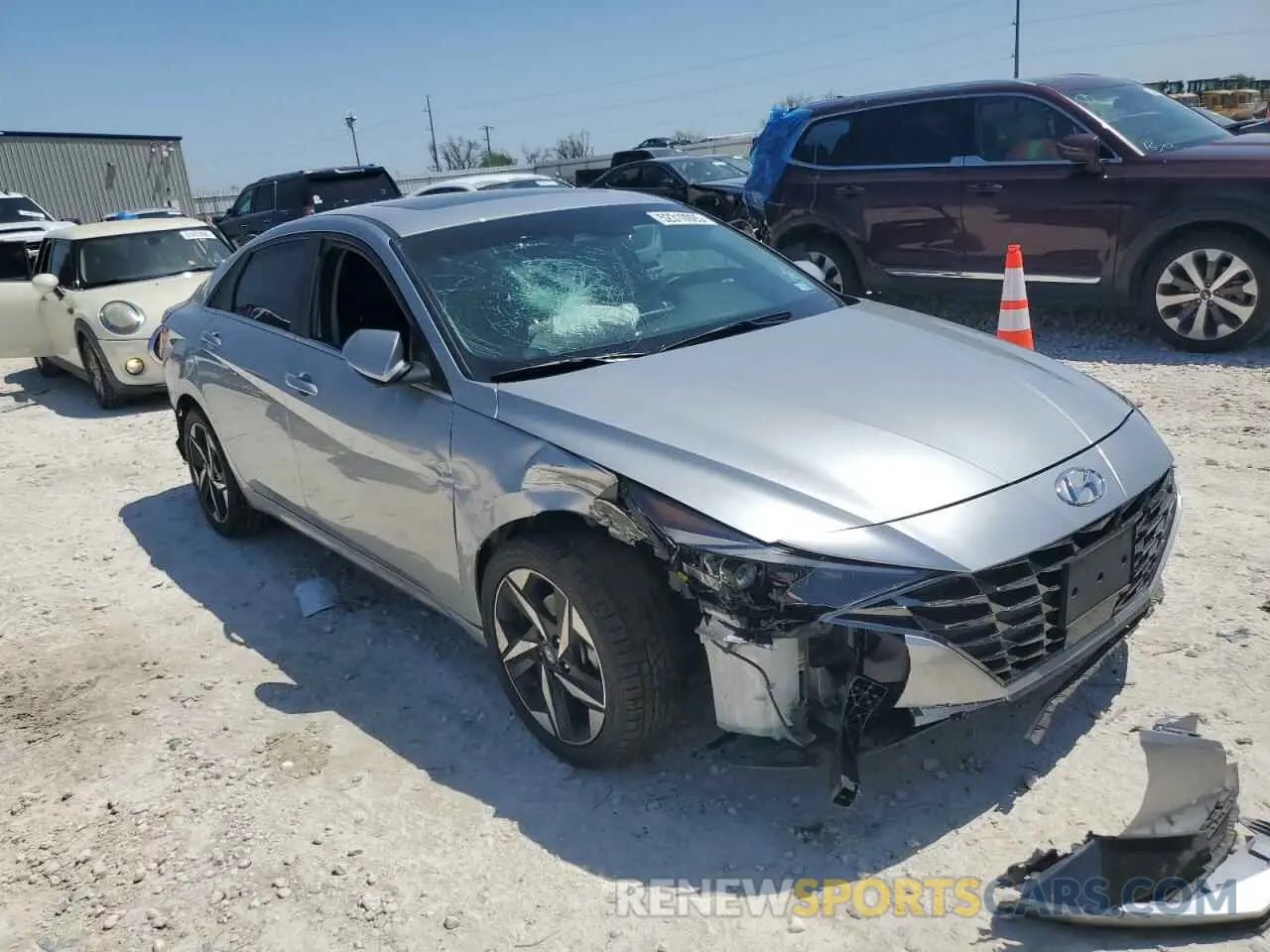 4 Photograph of a damaged car 5NPLP4AG9PH114622 HYUNDAI ELANTRA 2023