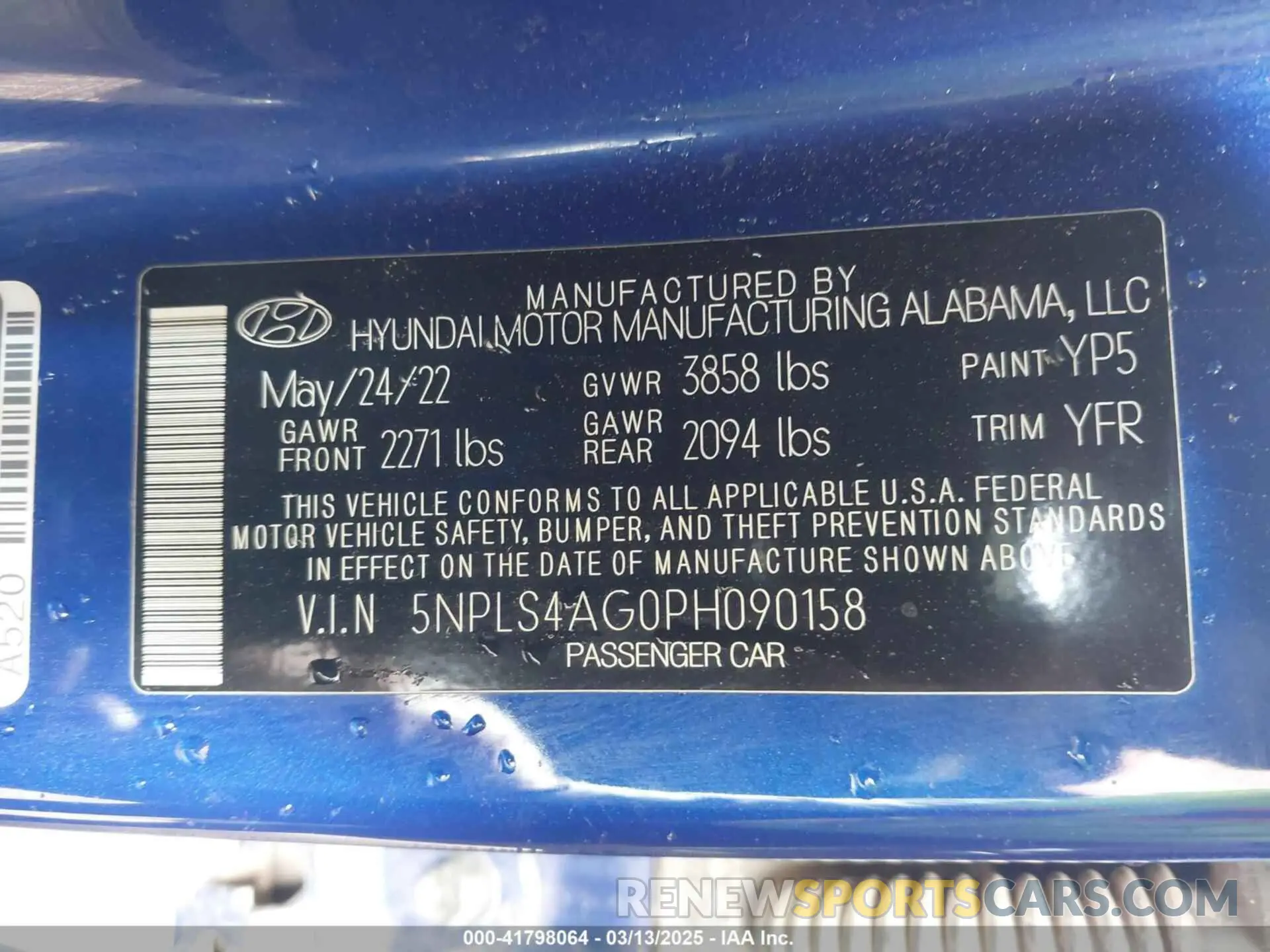 9 Photograph of a damaged car 5NPLS4AG0PH090158 HYUNDAI ELANTRA 2023