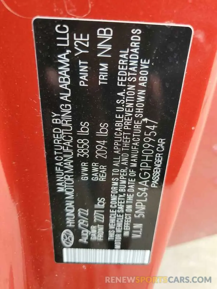 13 Photograph of a damaged car 5NPLS4AG1PH099547 HYUNDAI ELANTRA 2023