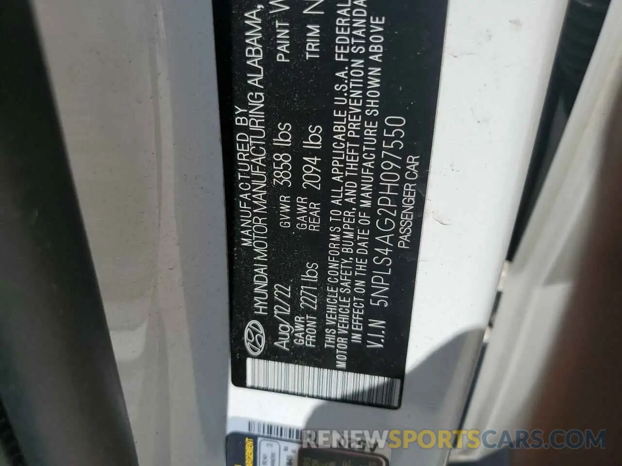 13 Photograph of a damaged car 5NPLS4AG2PH097750 HYUNDAI ELANTRA 2023