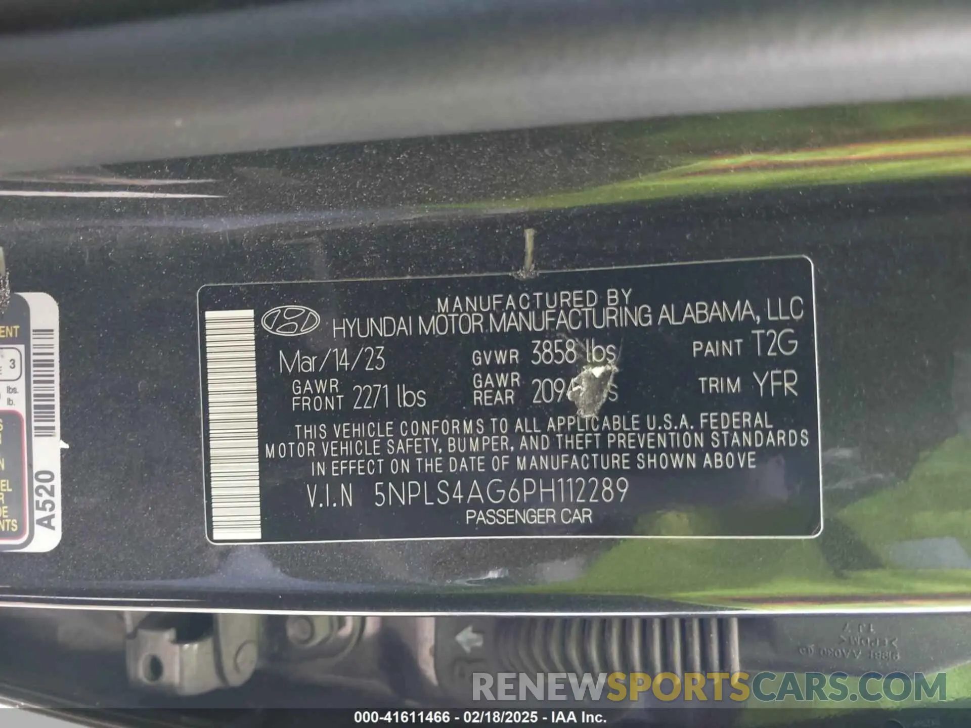9 Photograph of a damaged car 5NPLS4AG6PH112289 HYUNDAI ELANTRA 2023