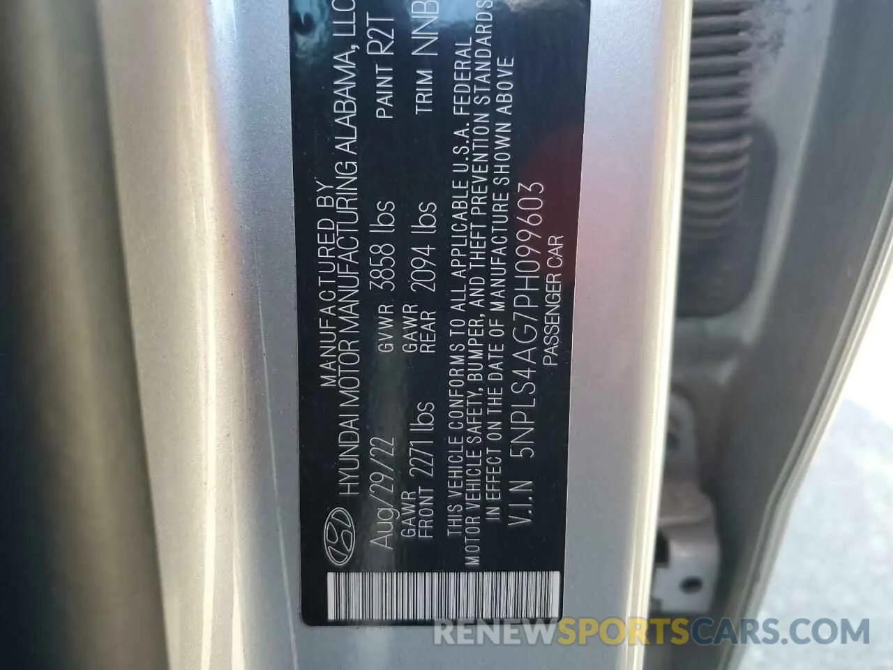 12 Photograph of a damaged car 5NPLS4AG7PH099603 HYUNDAI ELANTRA 2023