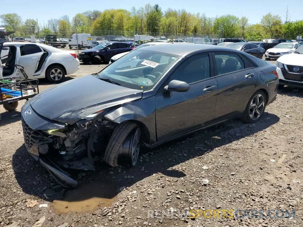 1 Photograph of a damaged car 5NPLS4AG8PH098296 HYUNDAI ELANTRA 2023
