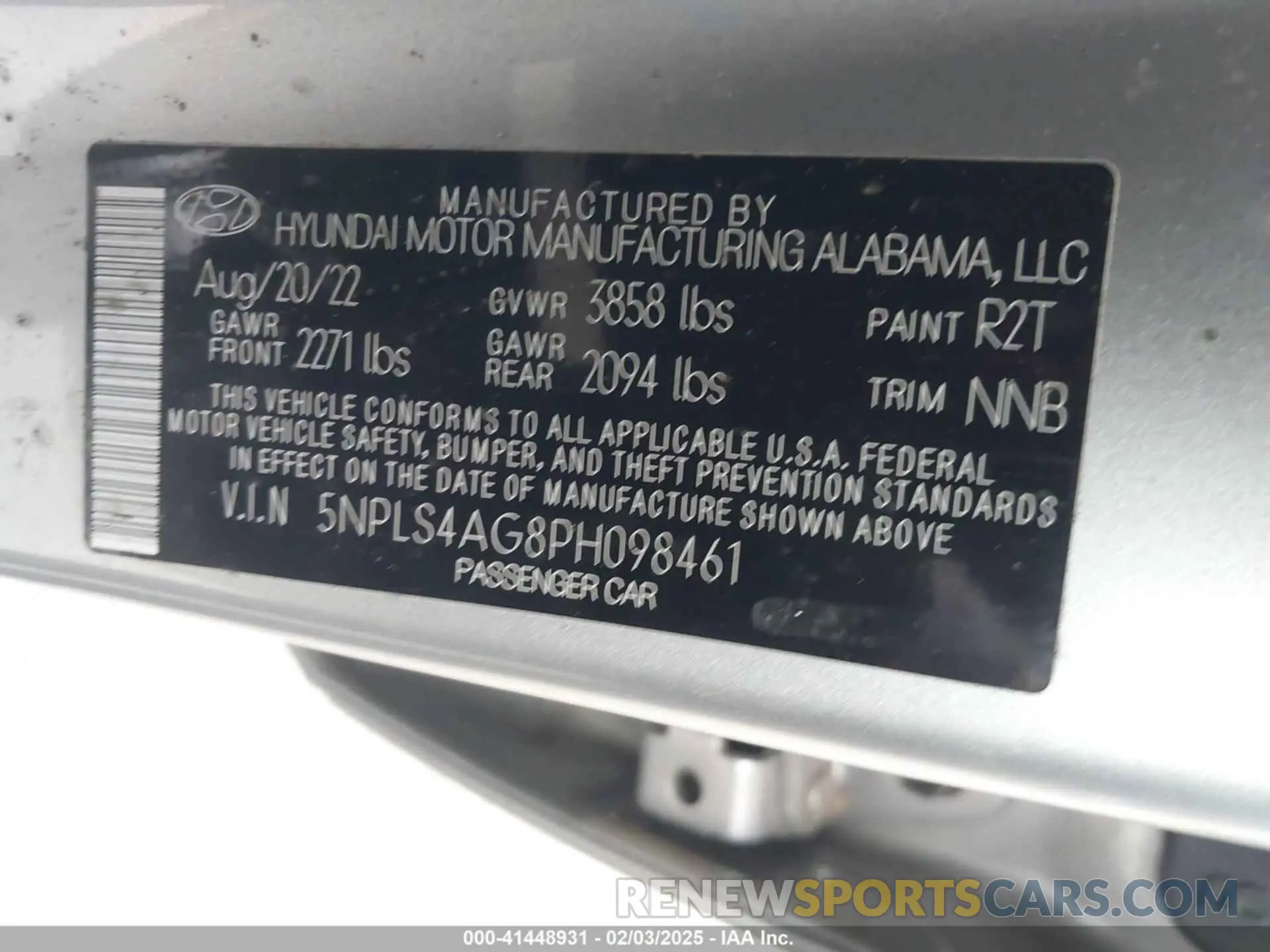9 Photograph of a damaged car 5NPLS4AG8PH098461 HYUNDAI ELANTRA 2023