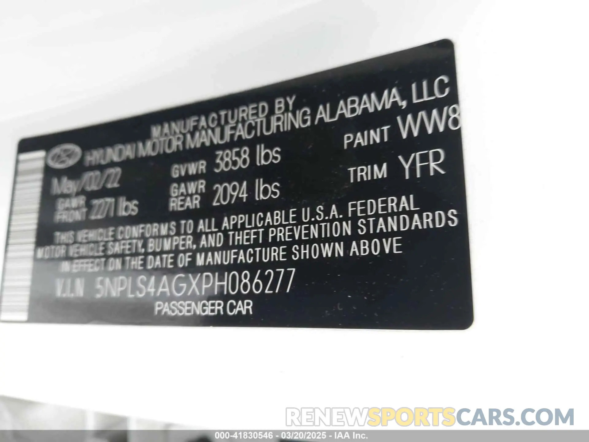 9 Photograph of a damaged car 5NPLS4AGXPH086277 HYUNDAI ELANTRA 2023