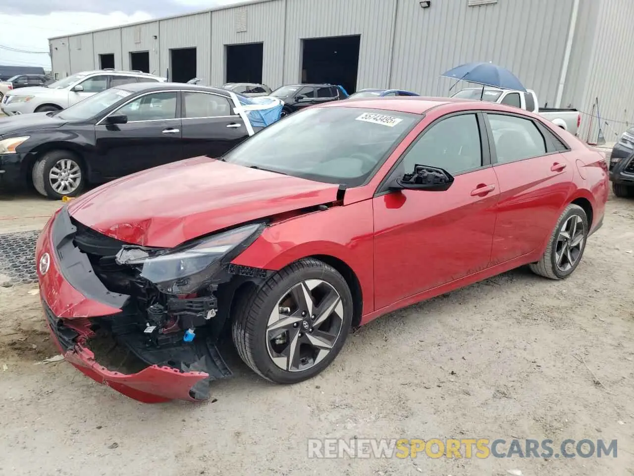 1 Photograph of a damaged car 5NPLS4AGXPH097103 HYUNDAI ELANTRA 2023