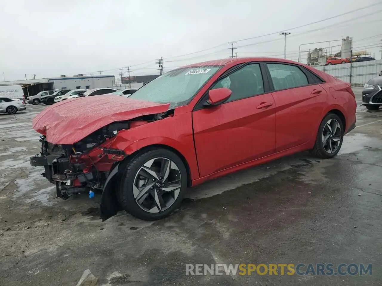 1 Photograph of a damaged car 5NPLS4AGXPH106480 HYUNDAI ELANTRA 2023