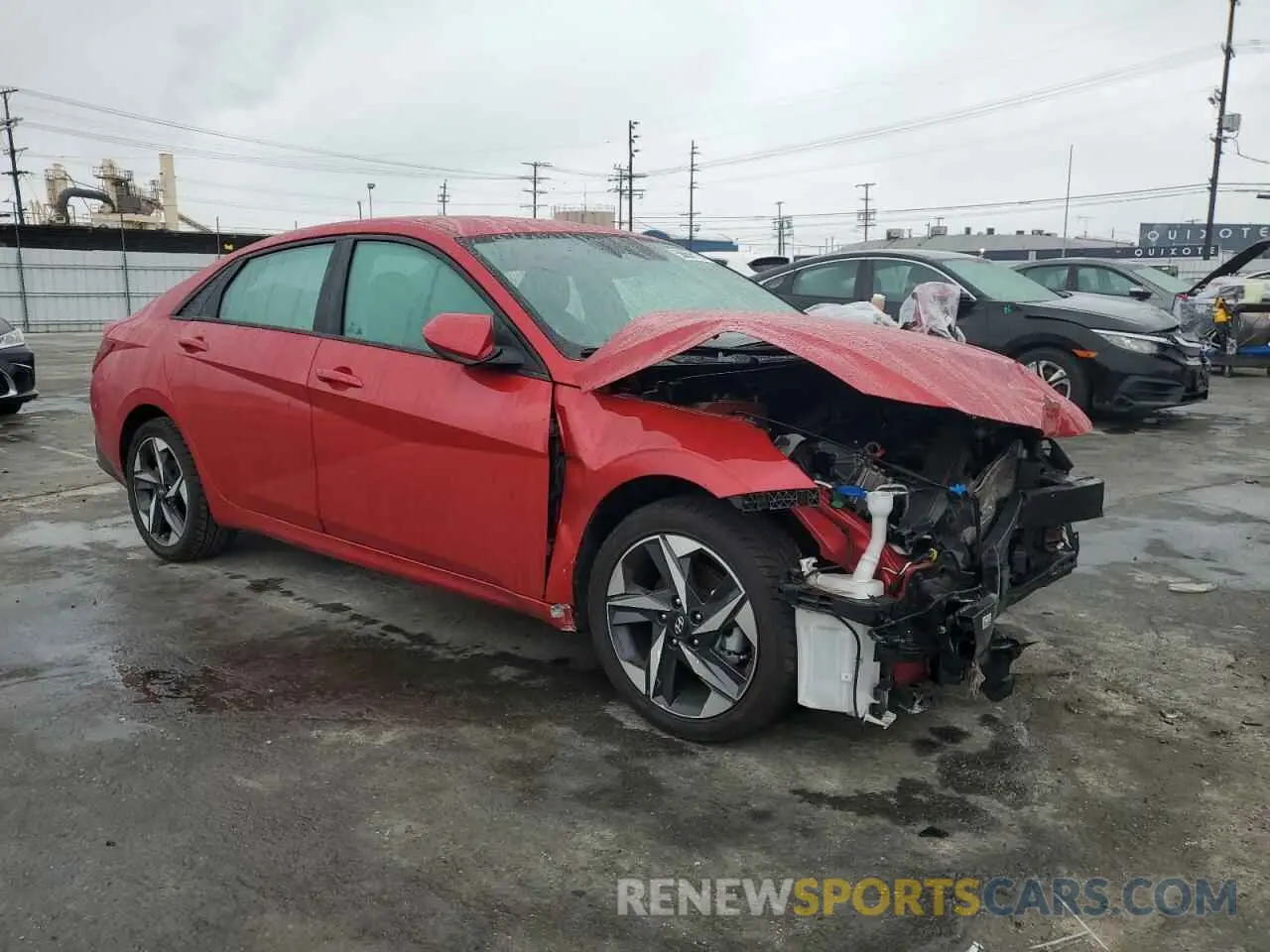 4 Photograph of a damaged car 5NPLS4AGXPH106480 HYUNDAI ELANTRA 2023