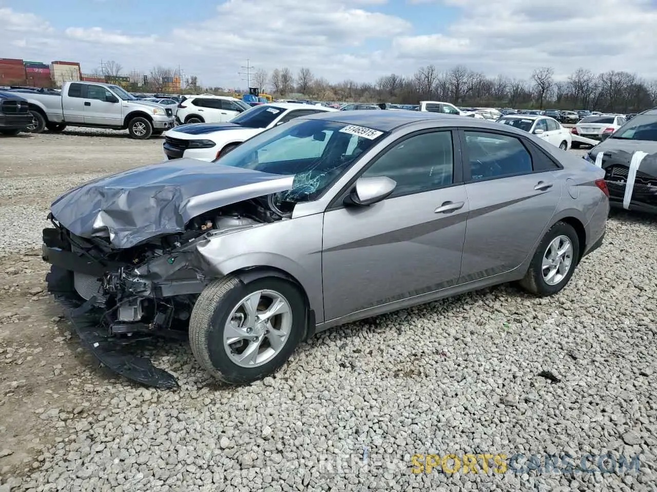 1 Photograph of a damaged car KMHLL4AG0PU533858 HYUNDAI ELANTRA 2023